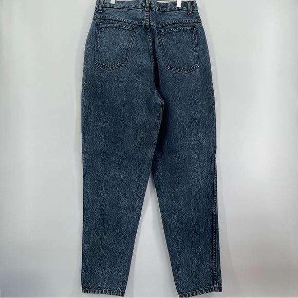 Vintage 90s Palmettos Jeans Acid Wash Sz 12 Super High Waisted Taper Leg - Picture 3 of 7